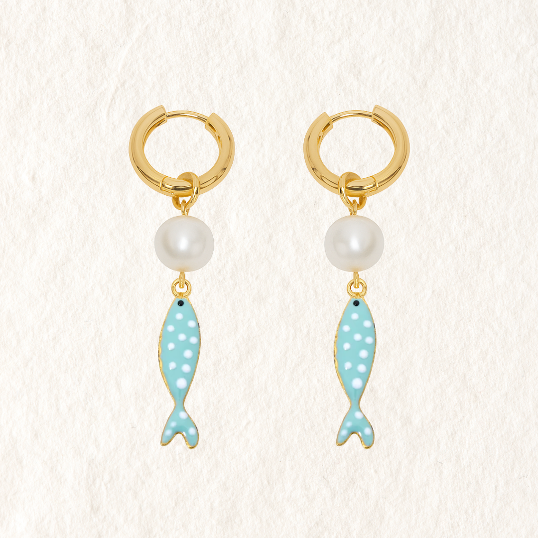 PEARL FISH HOOPS ✿ NONA