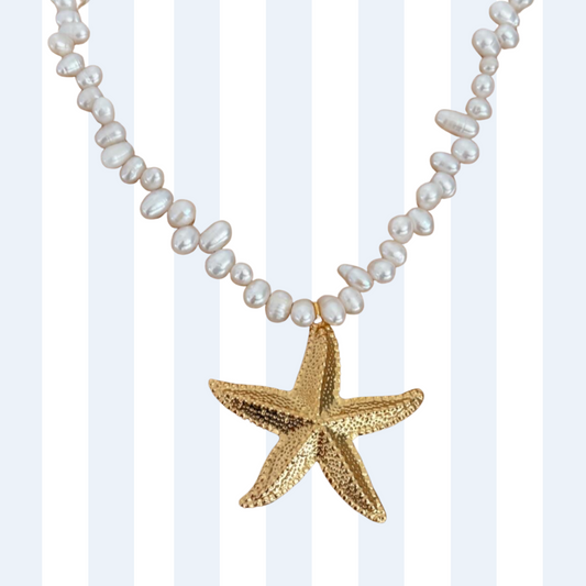 PEARL CHARM NECKLACE ✿ STELLA