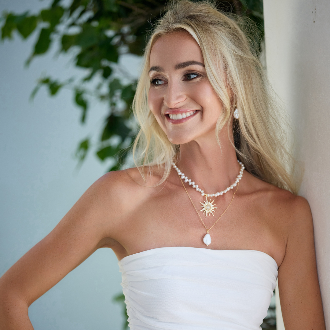 OCEANA PEARL CHARM NECKLACE ✿ SUNSHINE