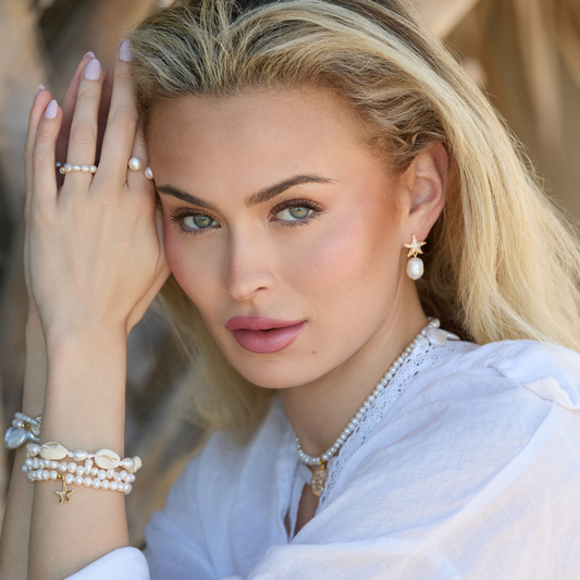 STARFISH PEARL STUDS ✿ ESTELLA