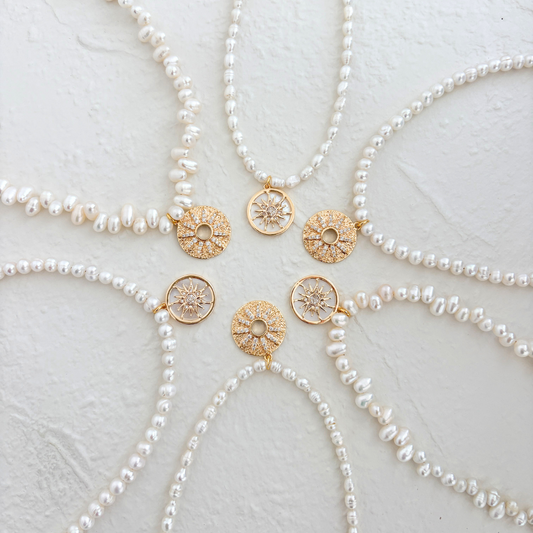 PEARL CHARM NECKLACE ✿ SOL