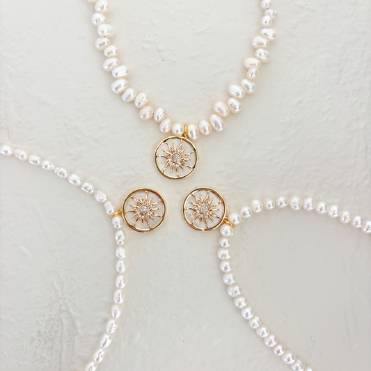 PEARL CHARM NECKLACE ✿ SOL