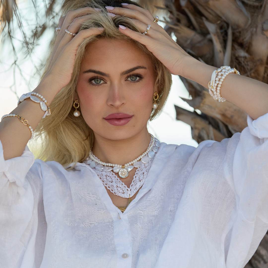 ISLA PEARL CHARM NECKLACE ✿ SOL