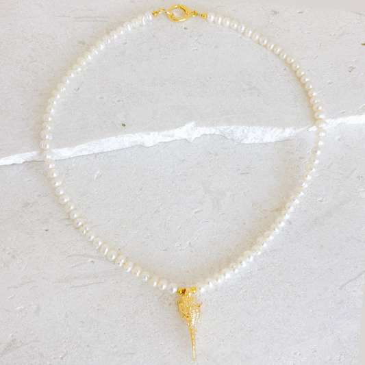 PEARL CHARM NECKLACE ✿ SORA