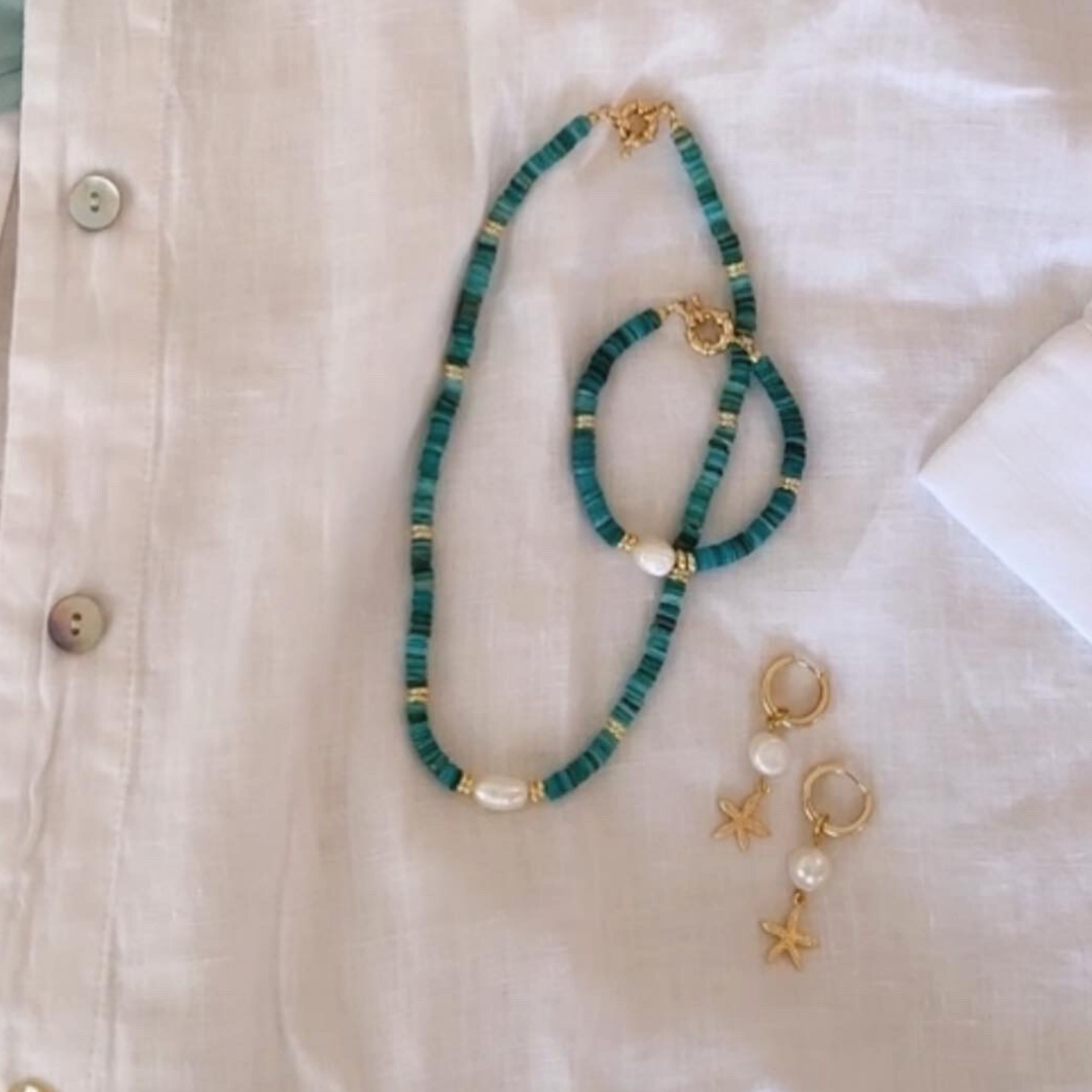 PEARL STARFISH HOOPS ✿ STELLA