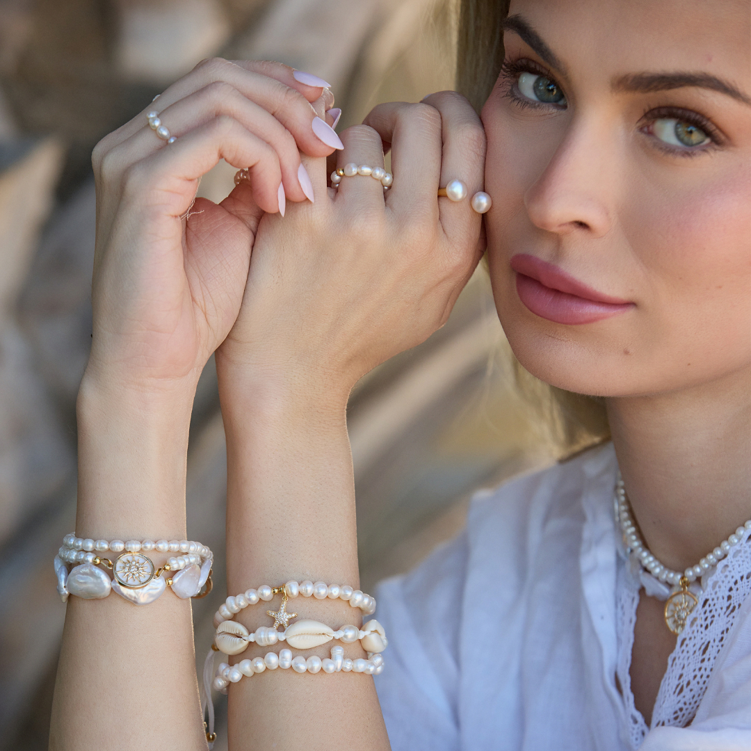 PEARL CHARM BRACELET ✿ MARIN