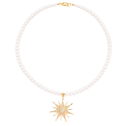 ISLA PEARL CHARM NECKLACE ✿ ALBA