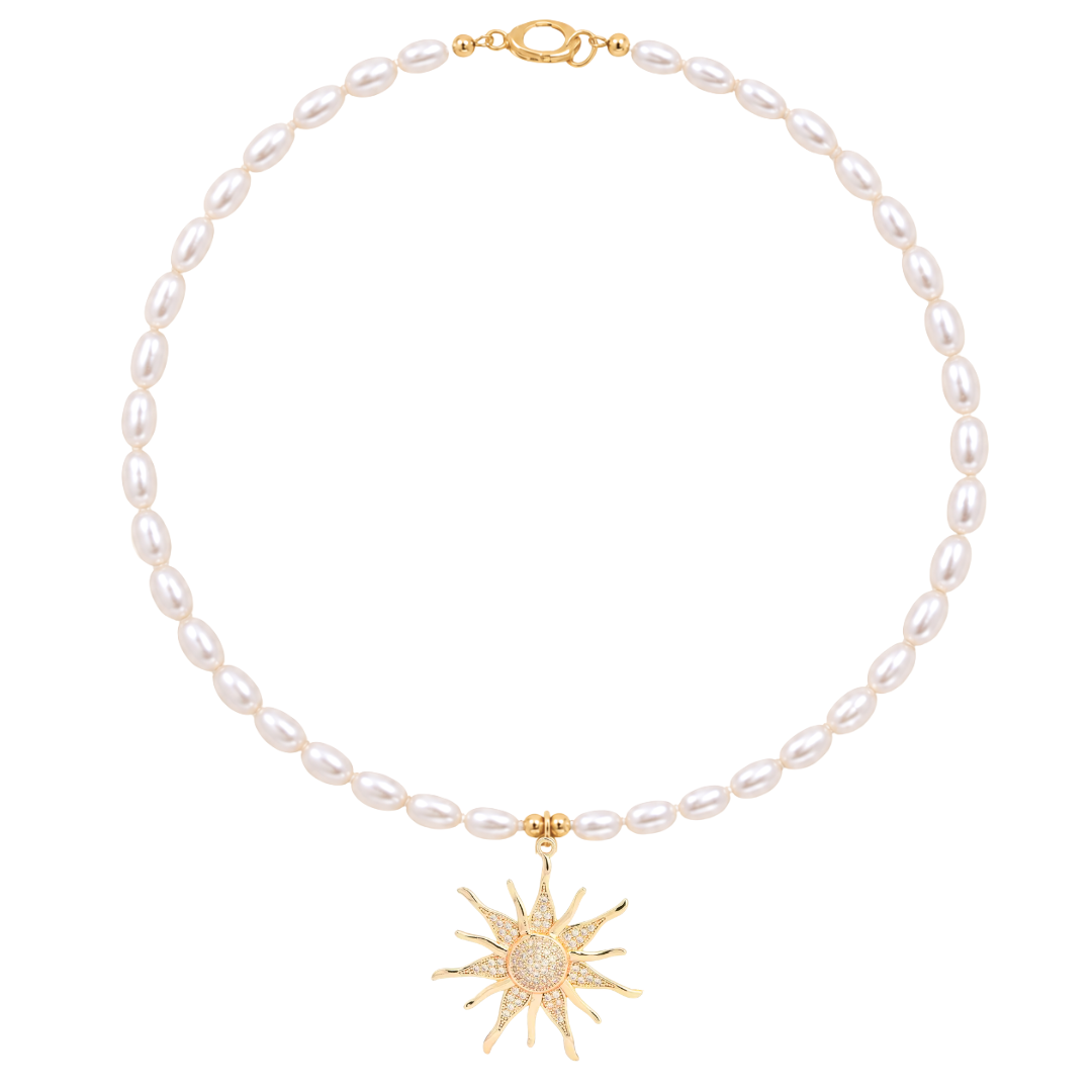 MARIN PEARL CHARM NECKLACE ✿ ALBA