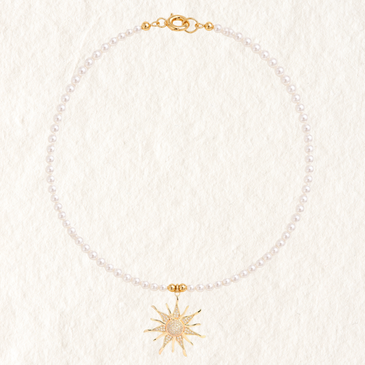 ISLA PEARL CHARM NECKLACE ✿ SUNSHINE