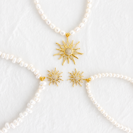 ISLA PEARL CHARM NECKLACE ✿ SUNSHINE