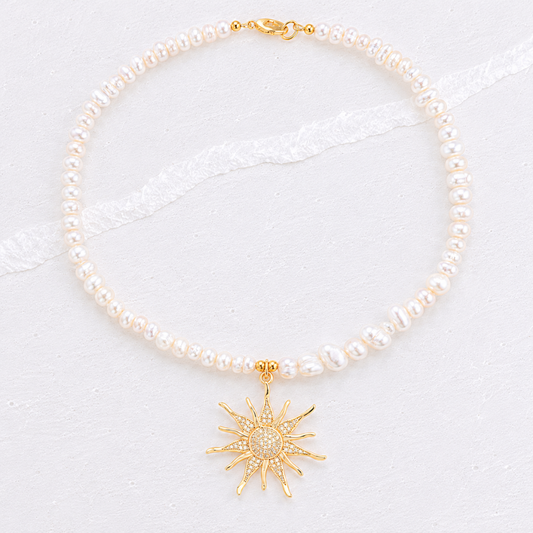 OCEANA PEARL CHARM NECKLACE ✿ SUNSHINE