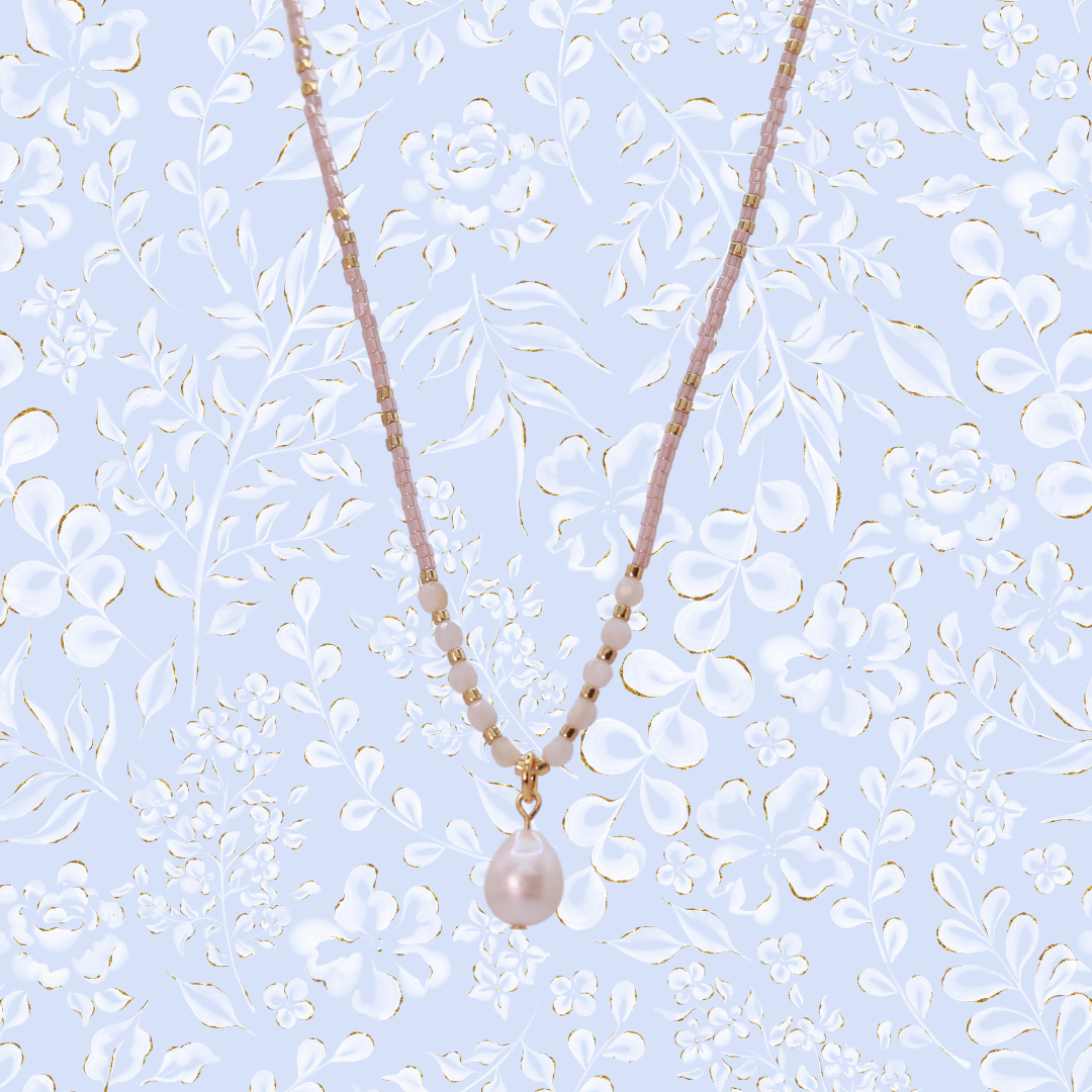 BOHO CHOKER ✿ PEARL DROP