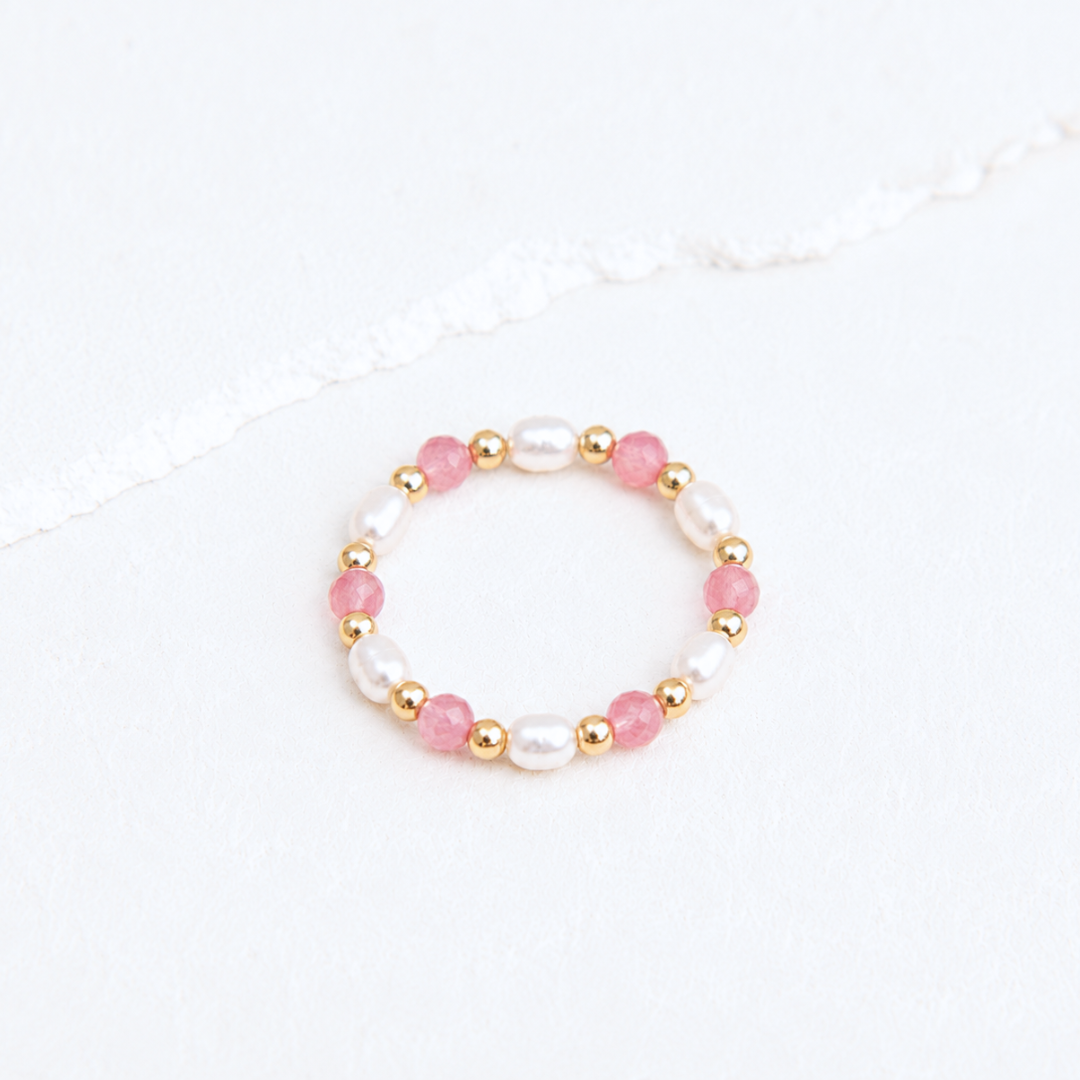 PEARL RING ✿ PINK MARIN