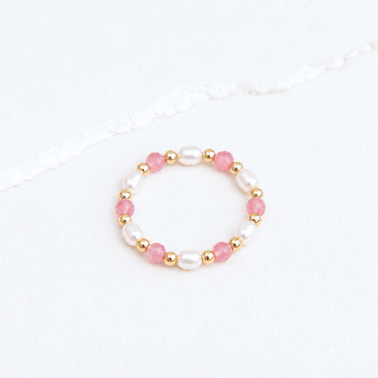 PEARL RING ✿ PINK MARIN