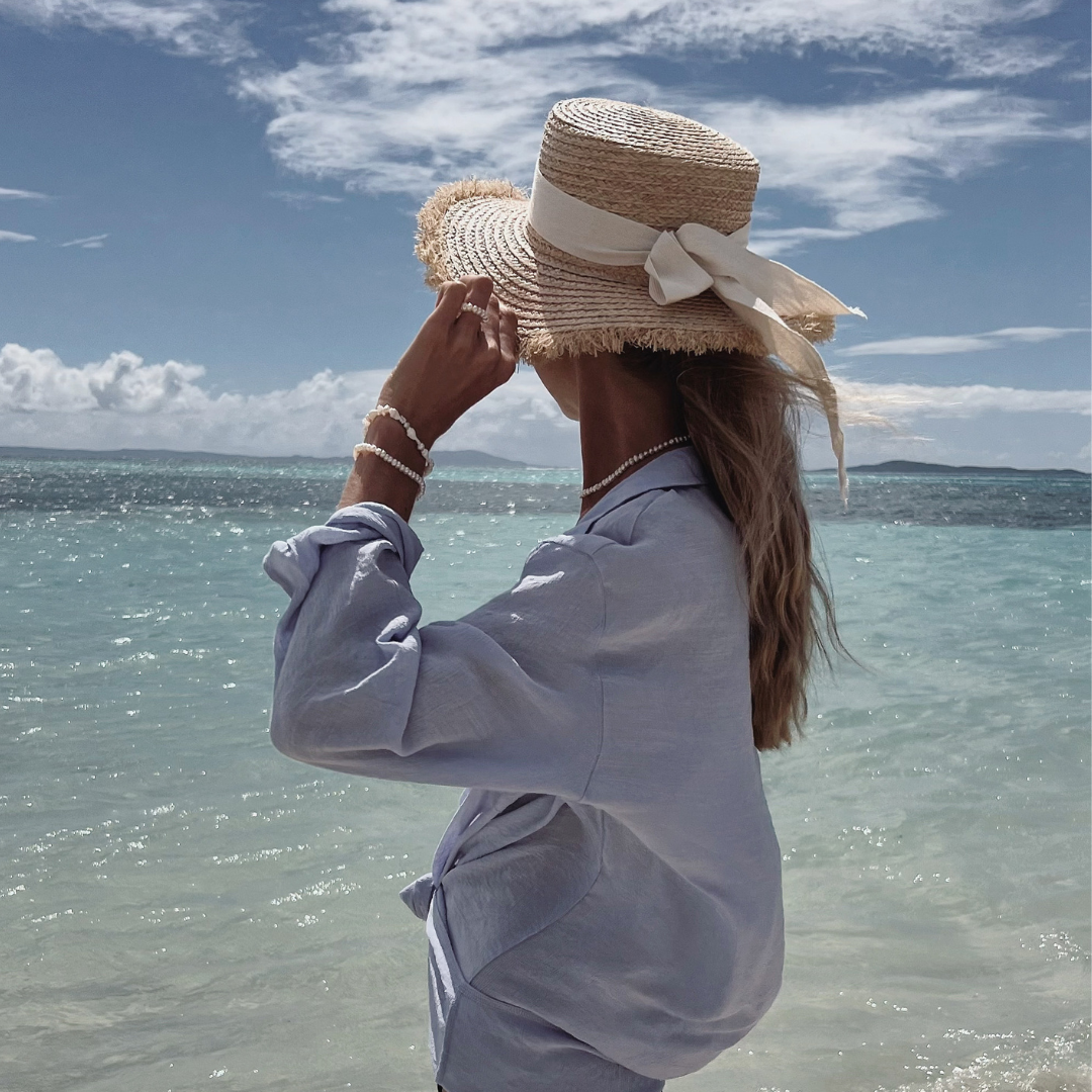 RAFFIA SUN HAT ✿ FLORA