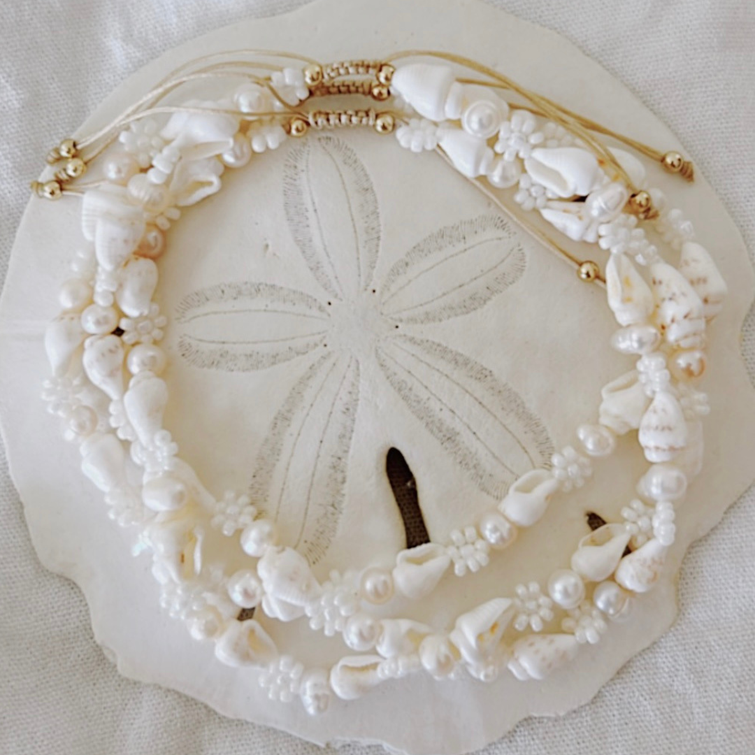 DAISY SHELL ANKLET ✿ CAPRI