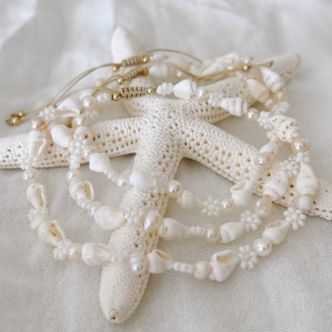 DAISY SHELL ANKLET ✿ CAPRI