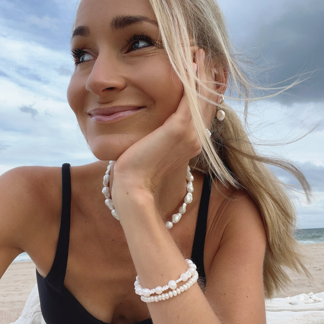 DAISY PEARL BRACELET ✿ ZOE