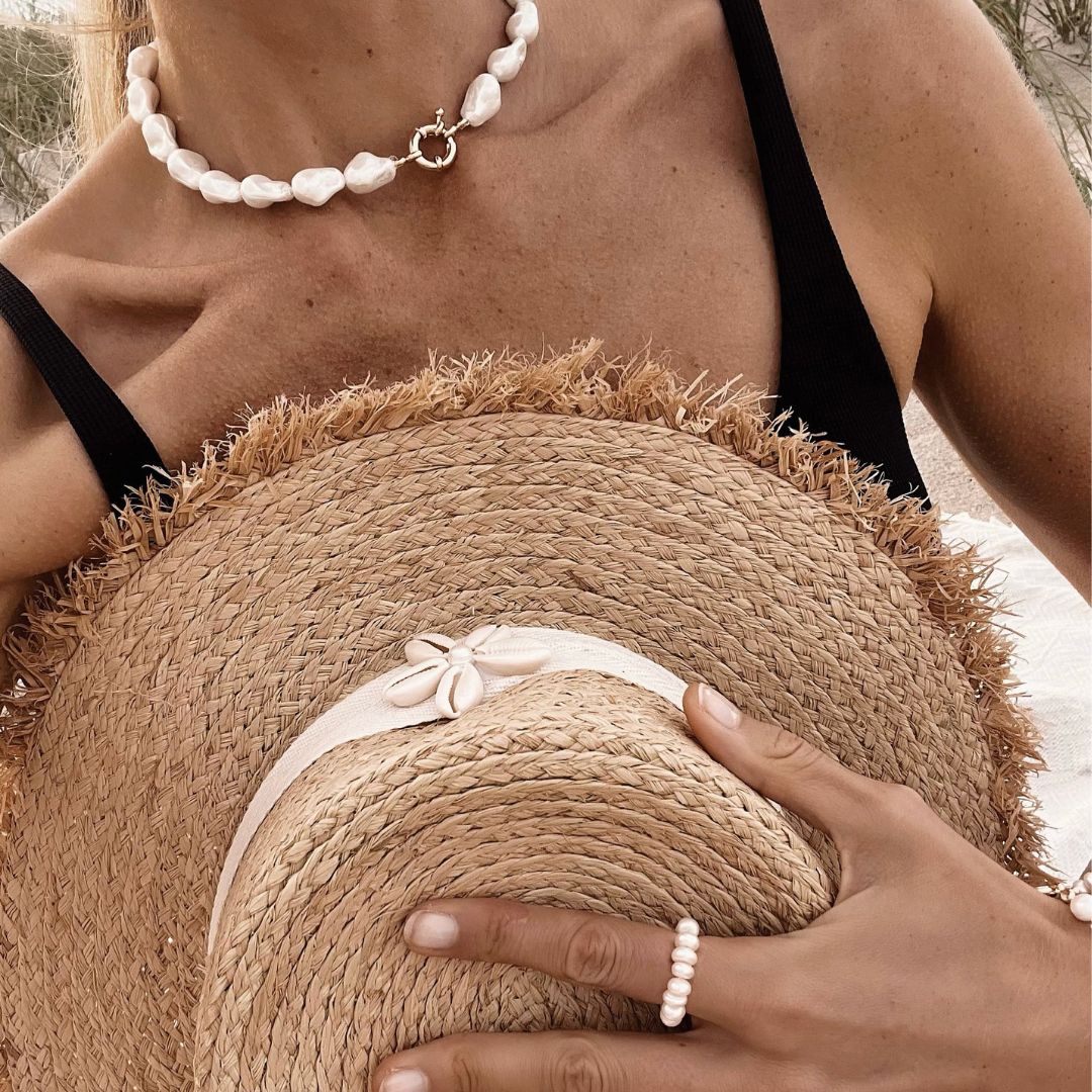RAFFIA SUN HAT ✿ FLORA