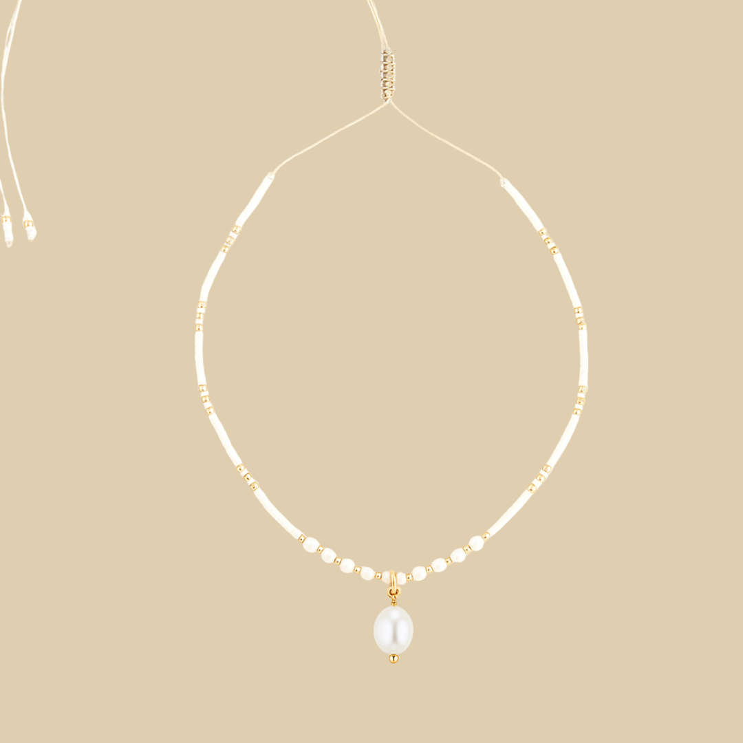 PEARL CHOKER ✿ SANDY BEACHES