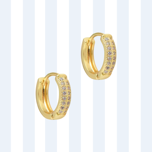 CUBIC ZIRCONIA HOOPS ✿ CARRY