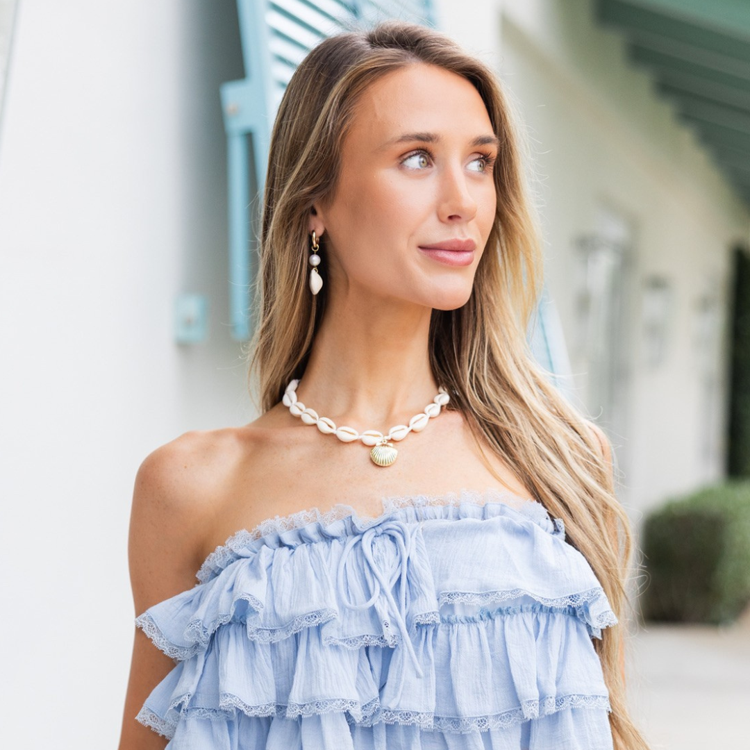 PEARL SHELL HOOPS ✿ BELLA