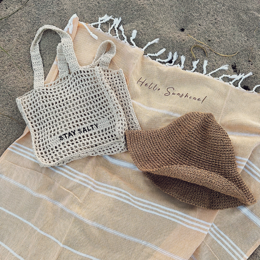 CROCHET TOTE BAG ✿ STAY SALTY