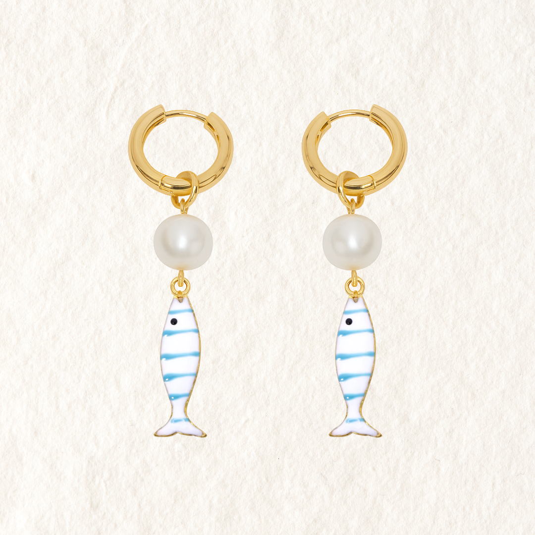 PEARL FISH HOOPS ✿ NONA