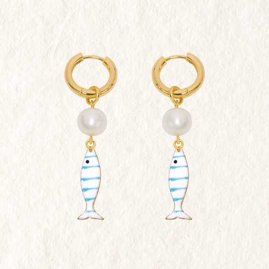 PEARL FISH HOOPS ✿ NONA