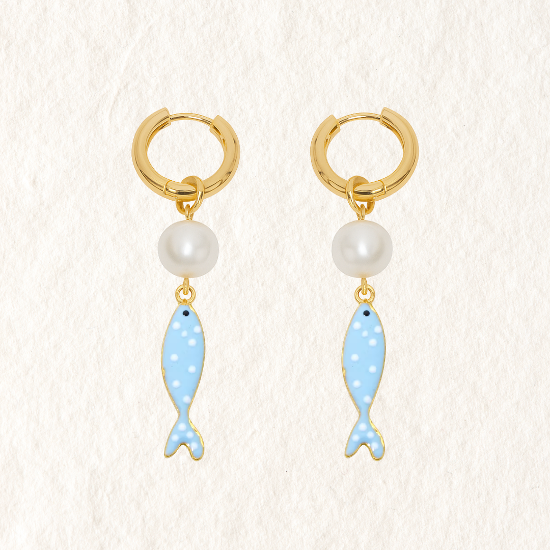 PEARL FISH HOOPS ✿ NONA