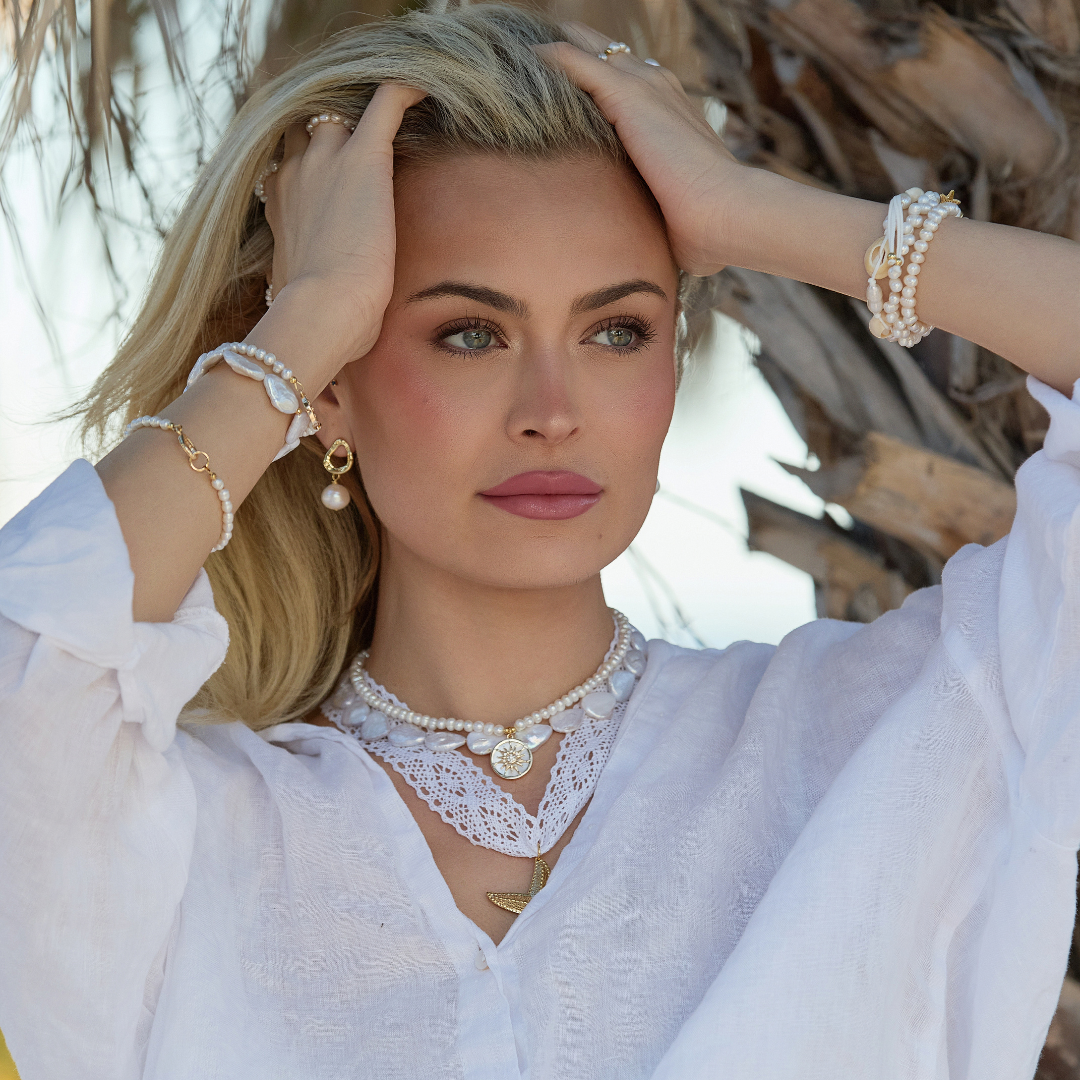 ISLA PEARL CHARM NECKLACE ✿ SOL