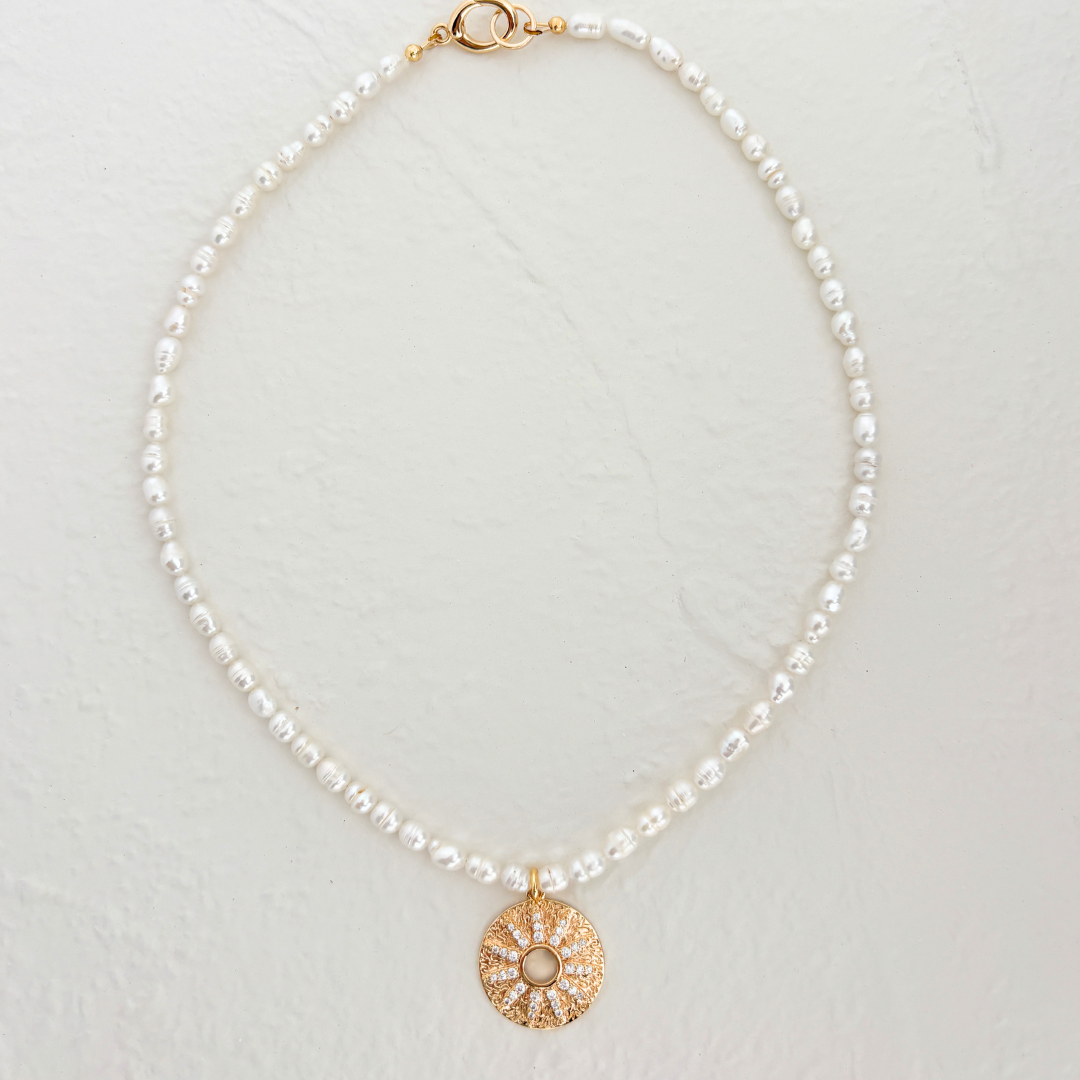 PEARL CHARM NECKLACE ✿ CAMILLE – UNIQ JEWELRY
