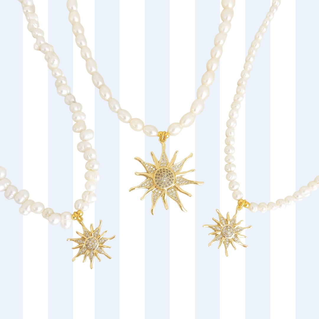 PEARL CHARM NECKLACE ✿ SUNSHINE