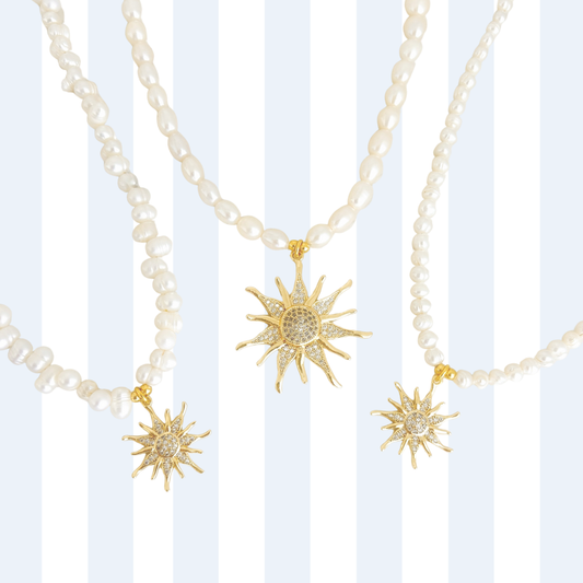 PEARL CHARM NECKLACE ✿ SUNSHINE