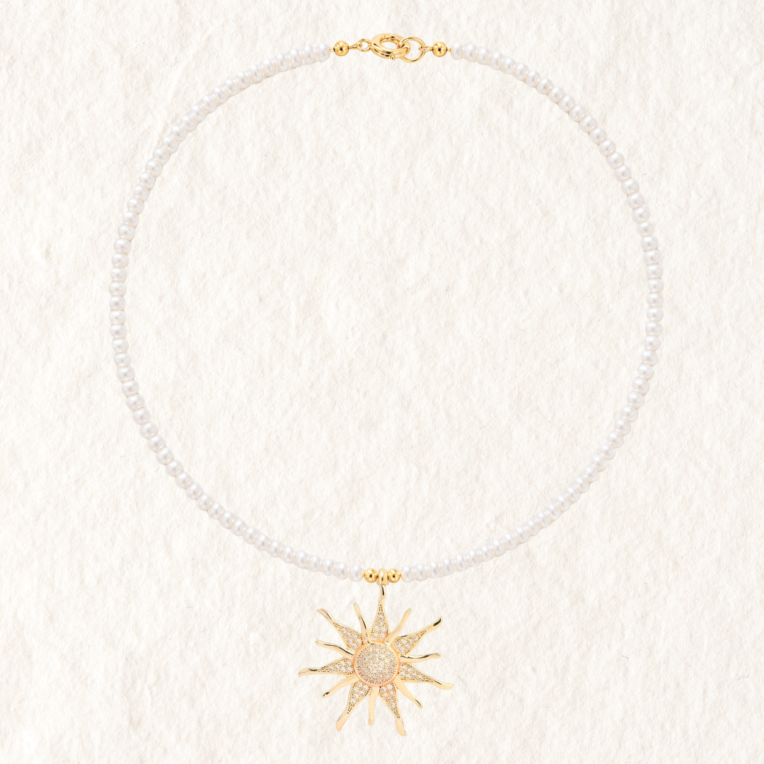 ISLA PEARL CHARM NECKLACE ✿ SUNSHINE