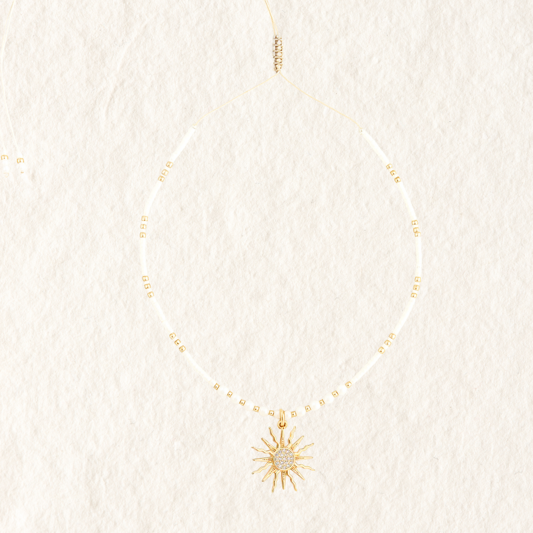 BEADED CHOKER ✿ SUNSHINE