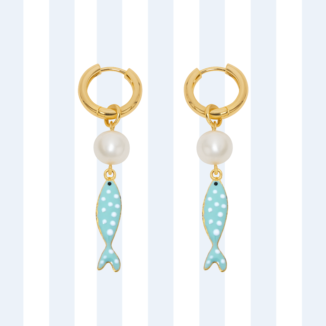 PEARL FISH HOOPS ✿ NONA
