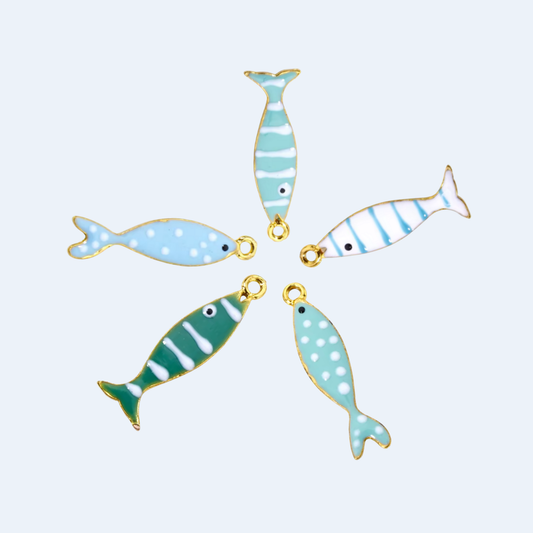 GOLD CHAIN FISH NECKLACE ✿ NONA