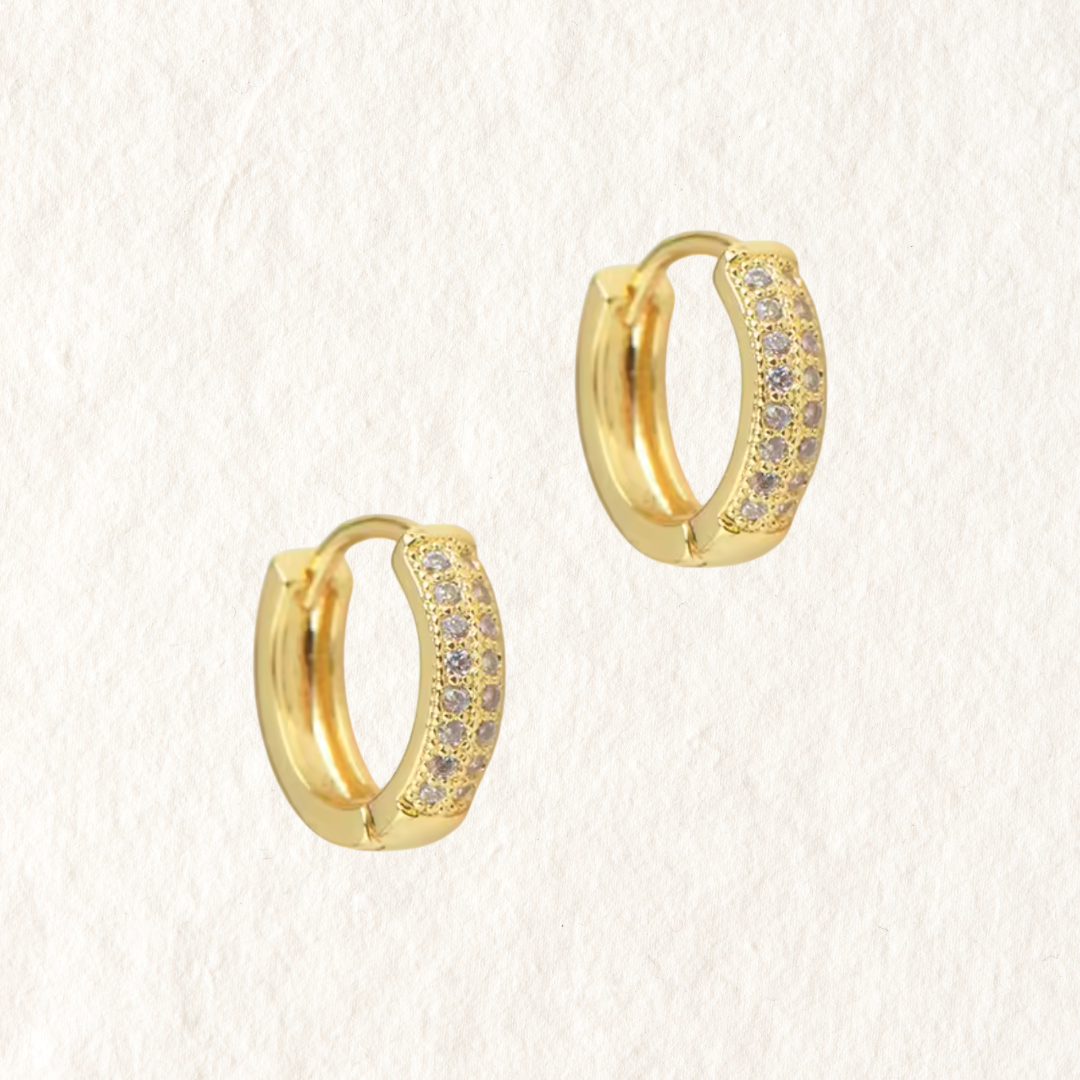 CUBIC ZIRCONIA HOOPS ✿ CARRY