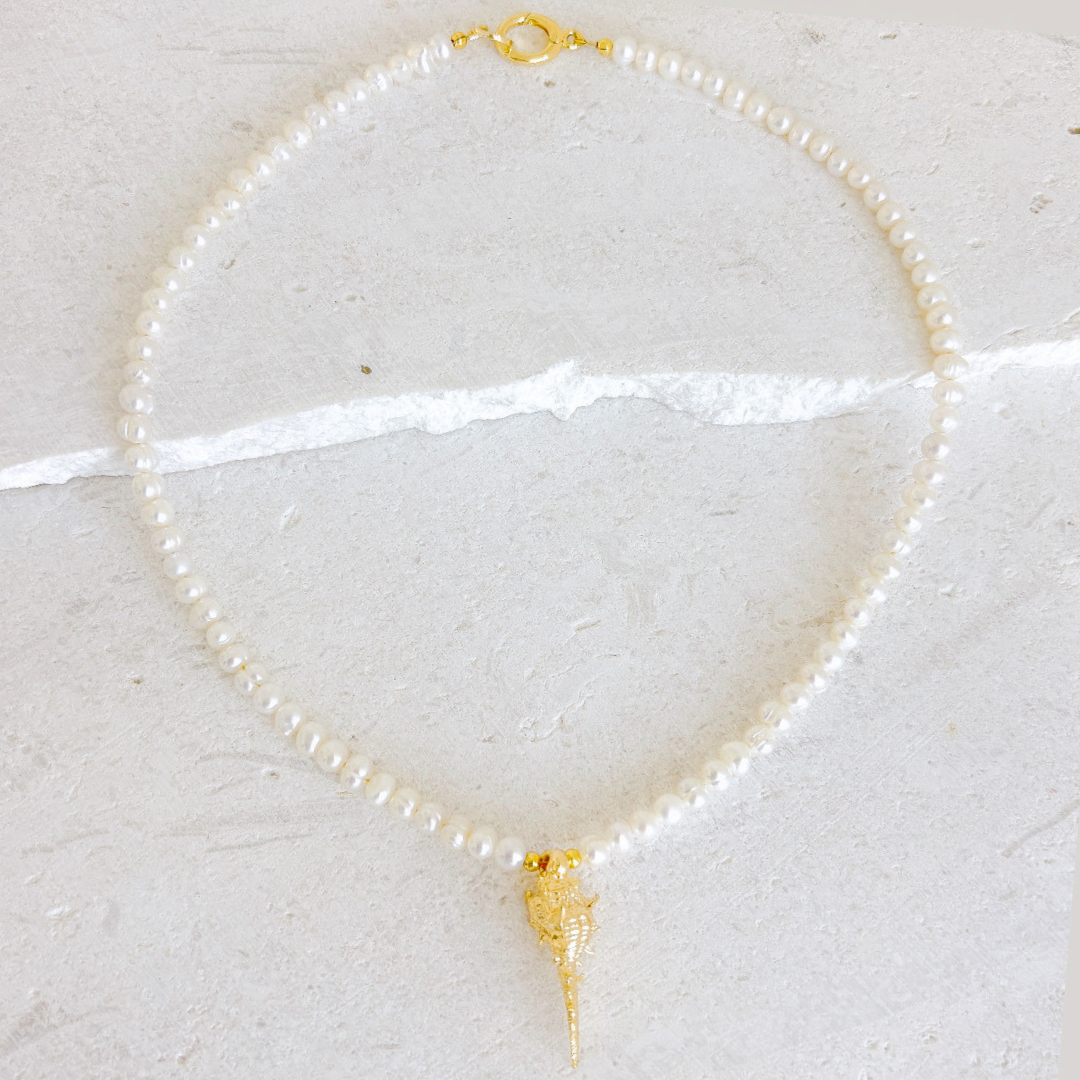 PEARL CHARM NECKLACE ✿ SORA