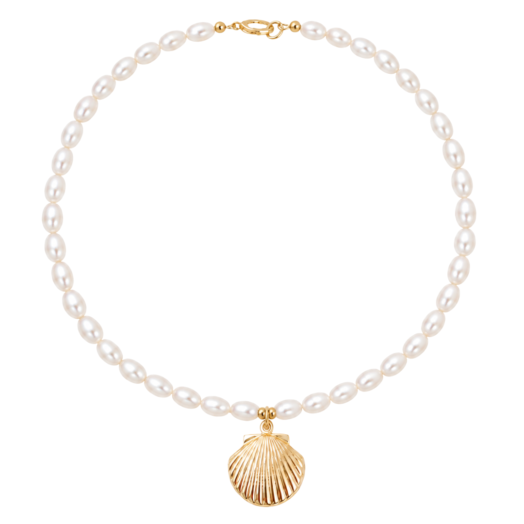 MARIN PEARL CHARM NECKLACE ✿ MALDIVES