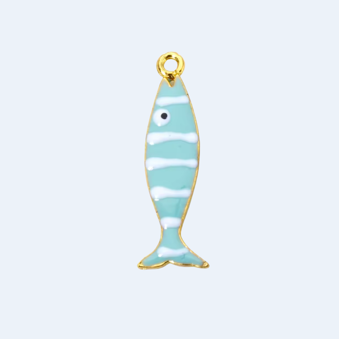 GOLD CHAIN FISH NECKLACE ✿ NONA