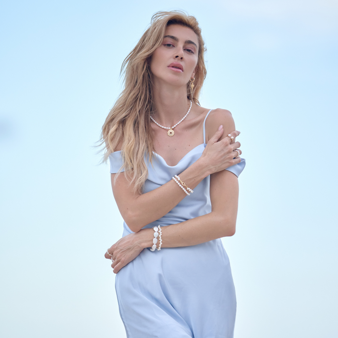 MARIN PEARL CHARM NECKLACE ✿ ORA