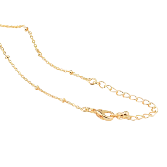 GOLD CHAIN NECKLACE ✿ BAROQUE PEARL