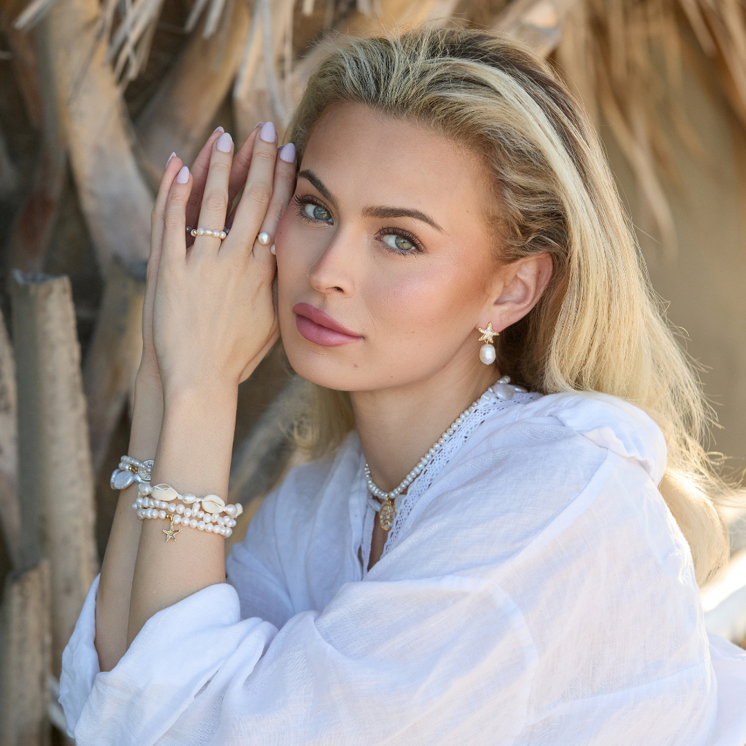 STARFISH PEARL STUDS ✿ ESTELLA