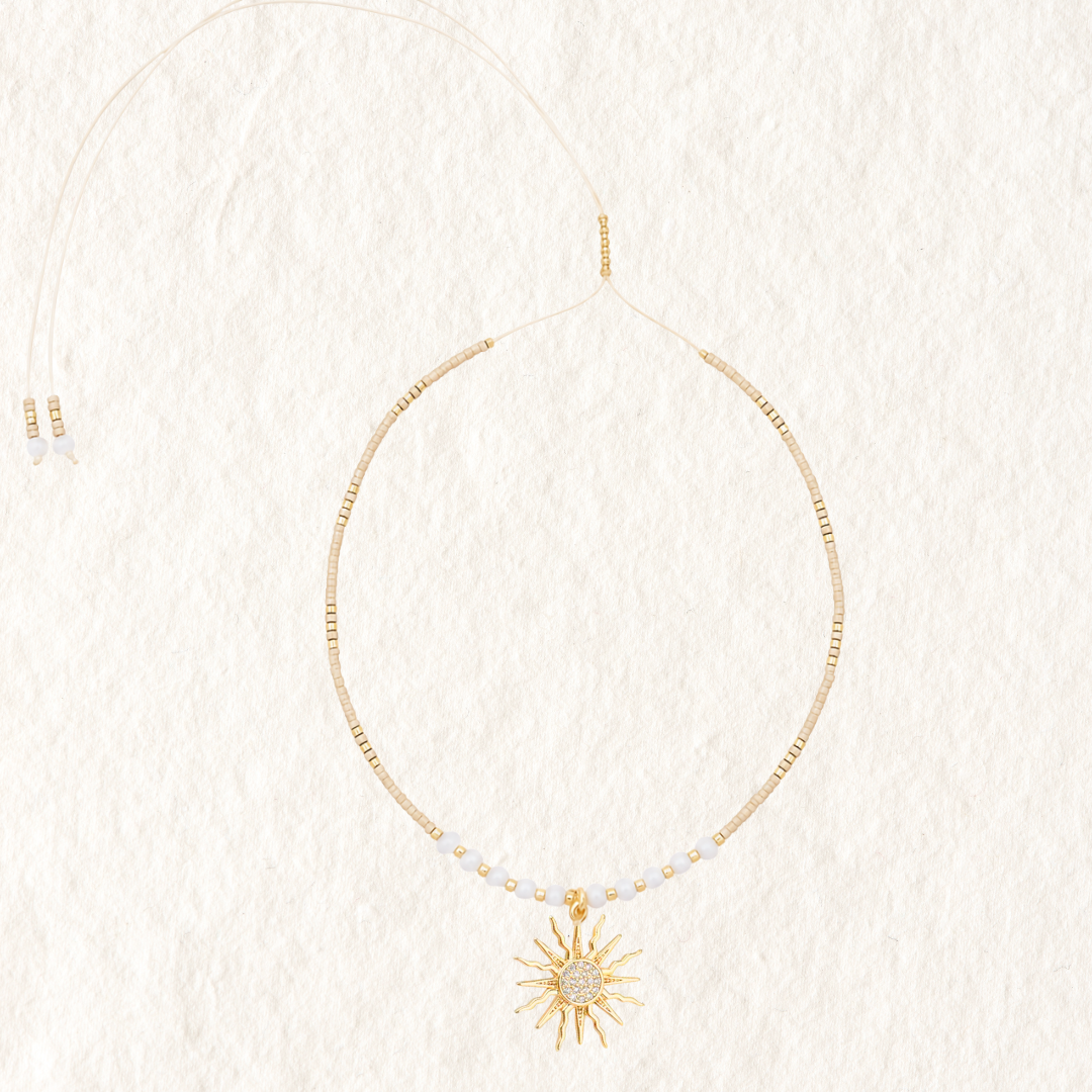 BEADED CHOKER ✿ SUNSHINE