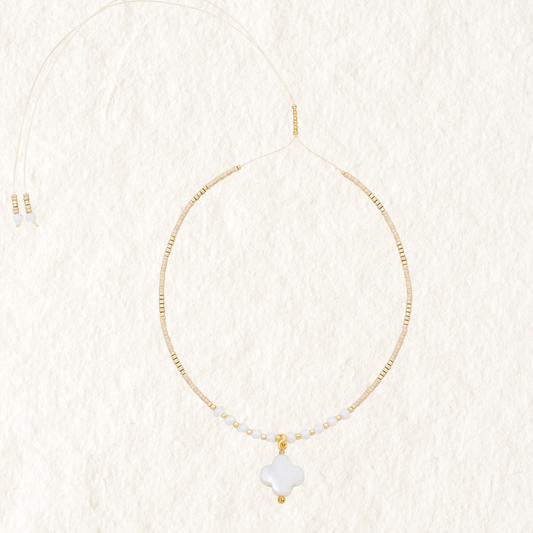 BEADED CHOKER ✿ CLOVER