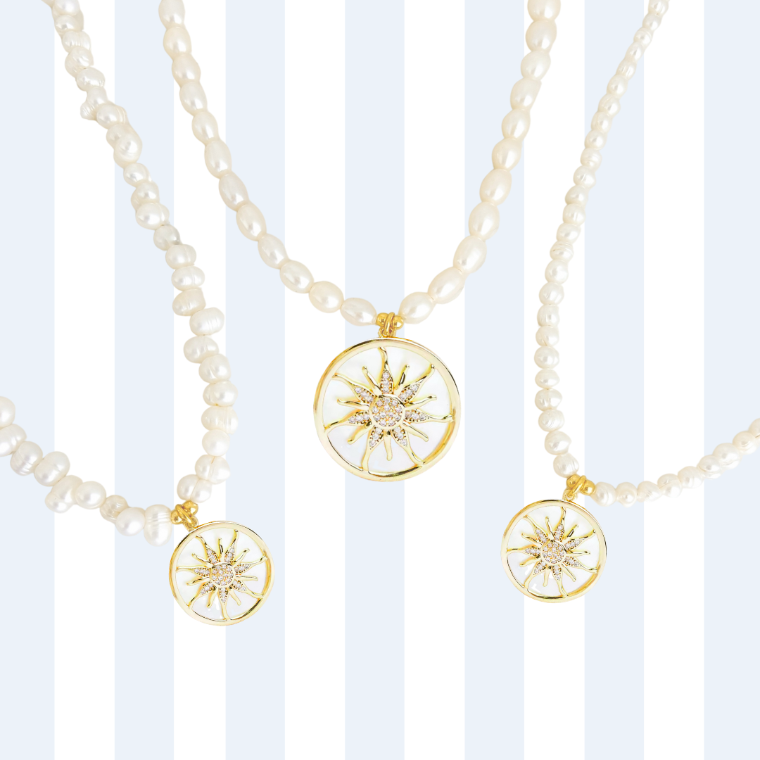 PEARL CHARM NECKLACE ✿ SOL