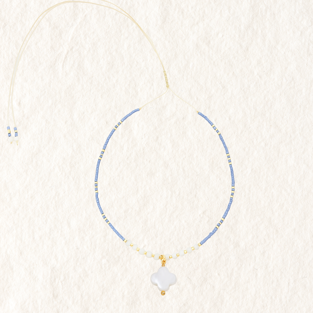 BEADED CHOKER ✿ CLOVER