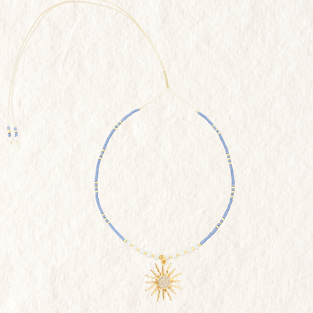 BEADED CHOKER ✿ SUNSHINE